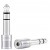 F63-S(R) Stereo 3.5mm-6.3mm Adapter
